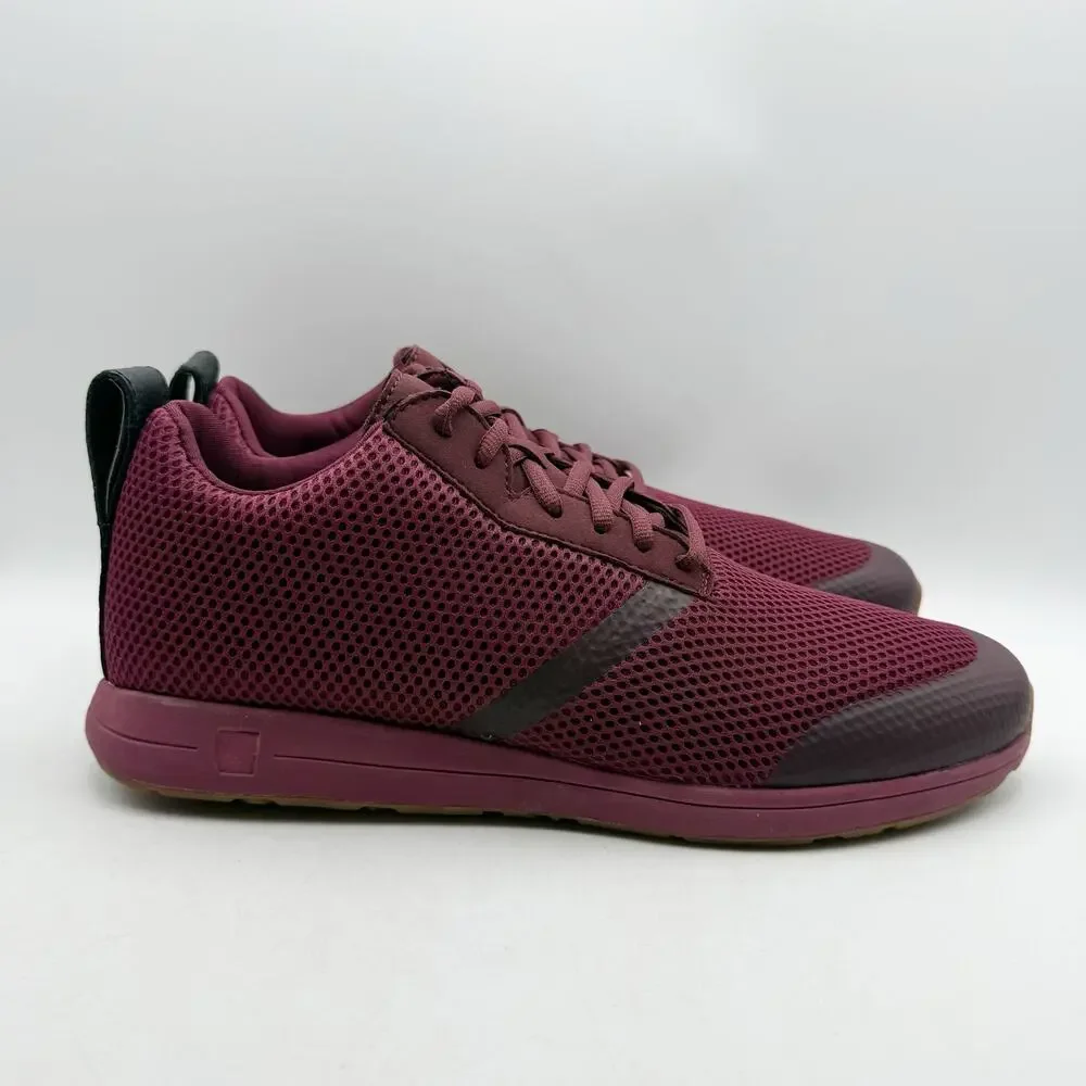 YORK Athletics Mens The Henry Mid Trainer Sneakers US 12 Red Black NIB